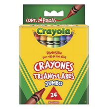 24 Crayones Triangulares Jumbo Colores Dibujo Crayola