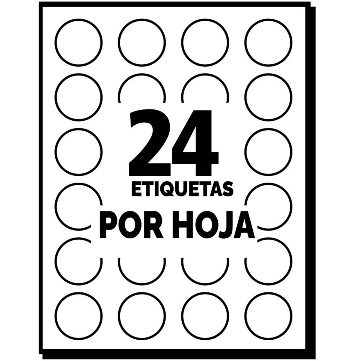 1008 Etiquetas Redonda Removible Avery Blanco 1.9cm Codigo - Marchante MX