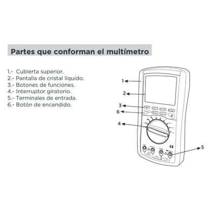 Multimetro Digital Profesional Argos - Argos - vista lateral