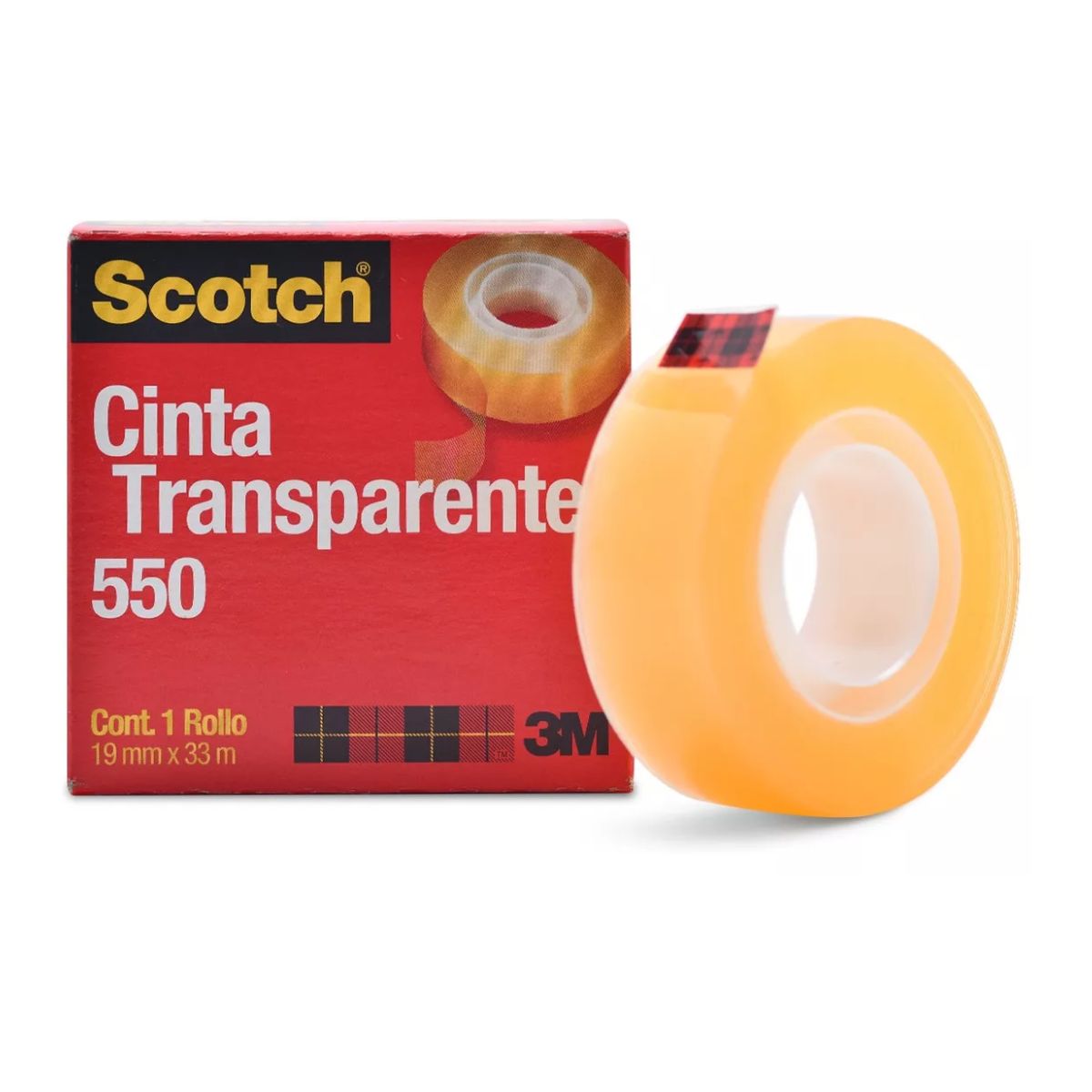 Cinta Adhesiva Transparente Scotch 550 19mm X 33m