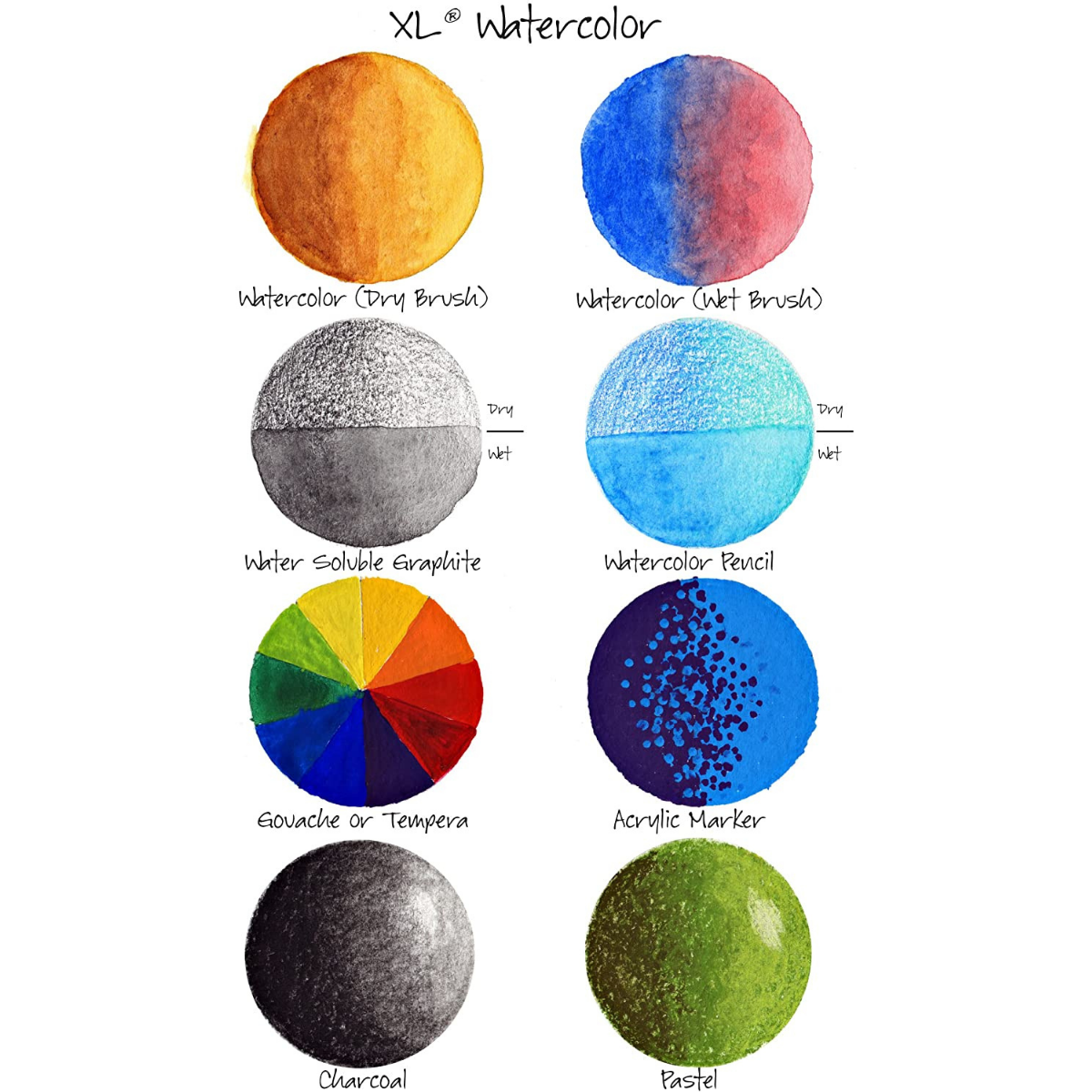Block Xl Watercolor Canson Acuarela Pintura 22,9 X 30,5 300g