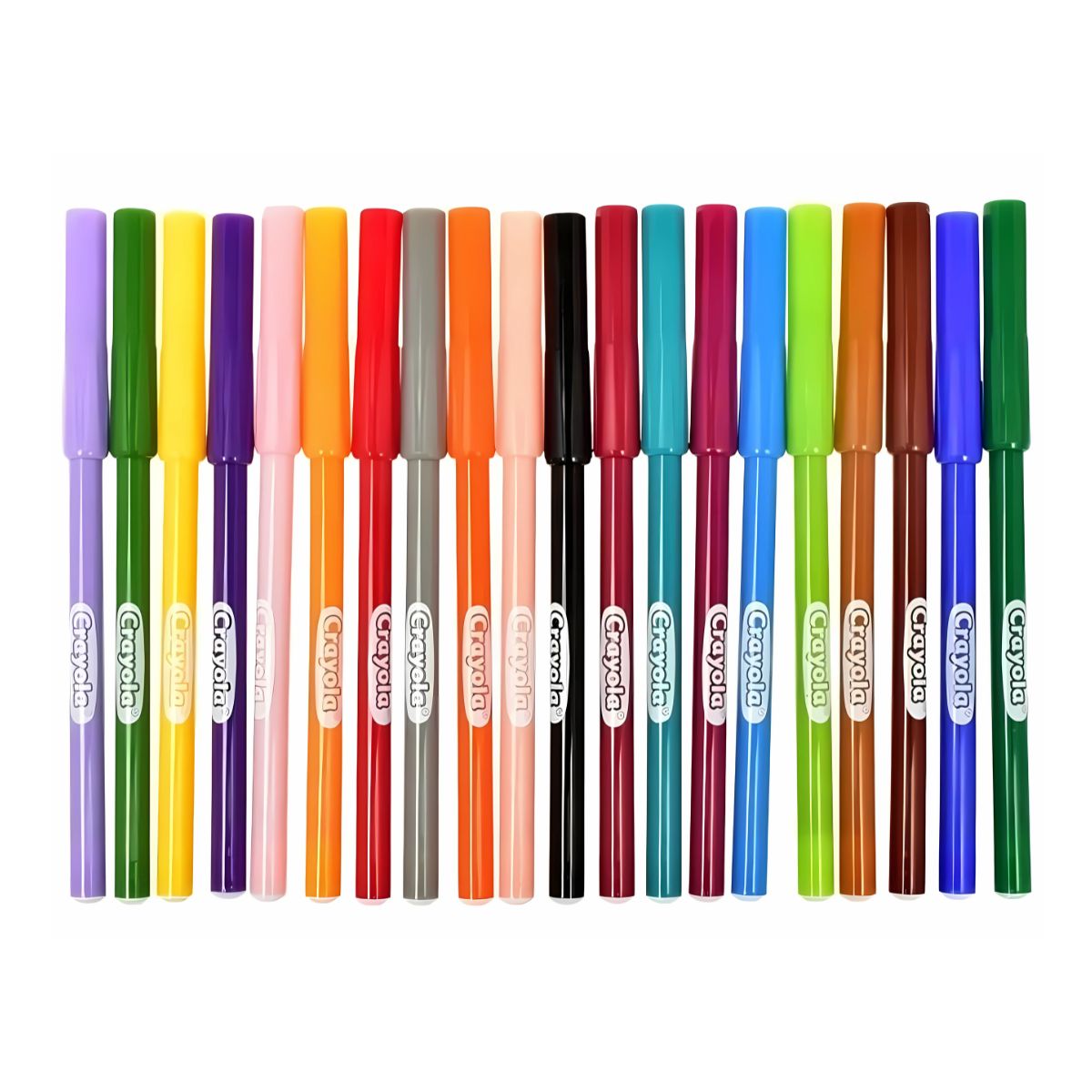 20 Plumones Escolar Punta Fina Wonder Marker Lavable Crayola