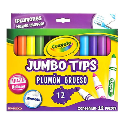 12 Plumones Jumbotips Marca Crayola - Crayola - vista lateral