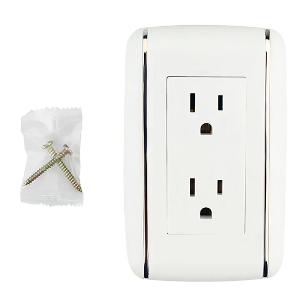 Placa Vicenza contacto doble Saneles 4455