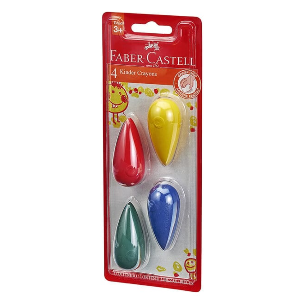 Crayones Borrables Faber Castell Trompo 4 Pz - MarchanteMX