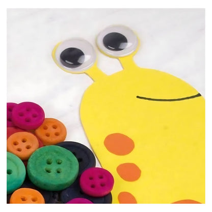 50 Ojitos Movibles 8 Mm Confetti Redondos No.8