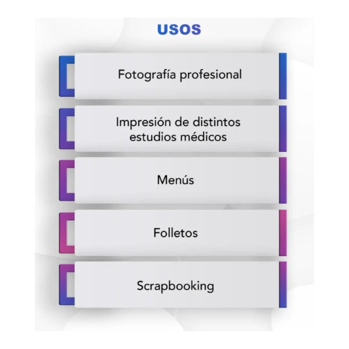 Papel Fotográfico Satin Profesional Kronaline PH385-B 500 - Polvos Holi - vista lateral