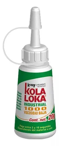 Paquete 6/u Pegamento Industrial Kola Loca Vis/1000 20gr Kola Loka