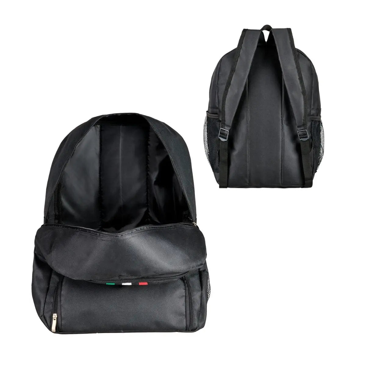 Mochila Negra Rayas Tricolor For Promotional 2 CompartimentoS