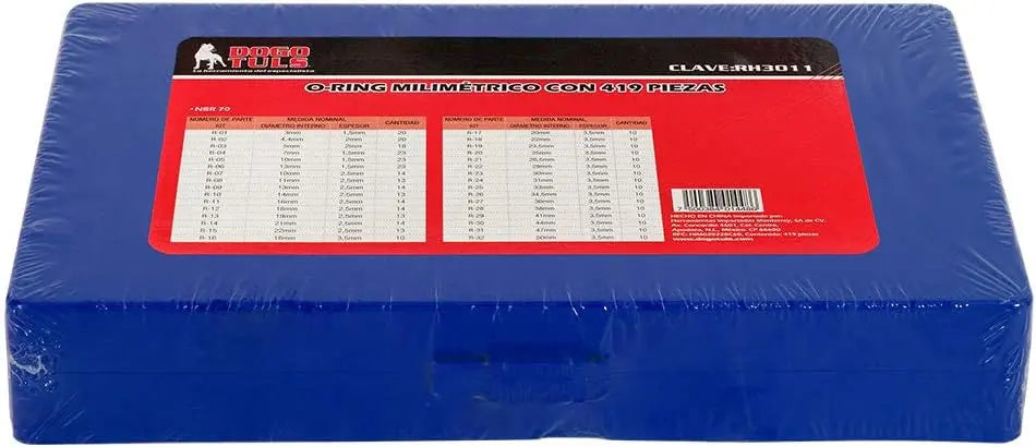 Kit 2 Juegos Empaques O-ring Dogotuls Azul Rojo - Dogotuls - vista lateral