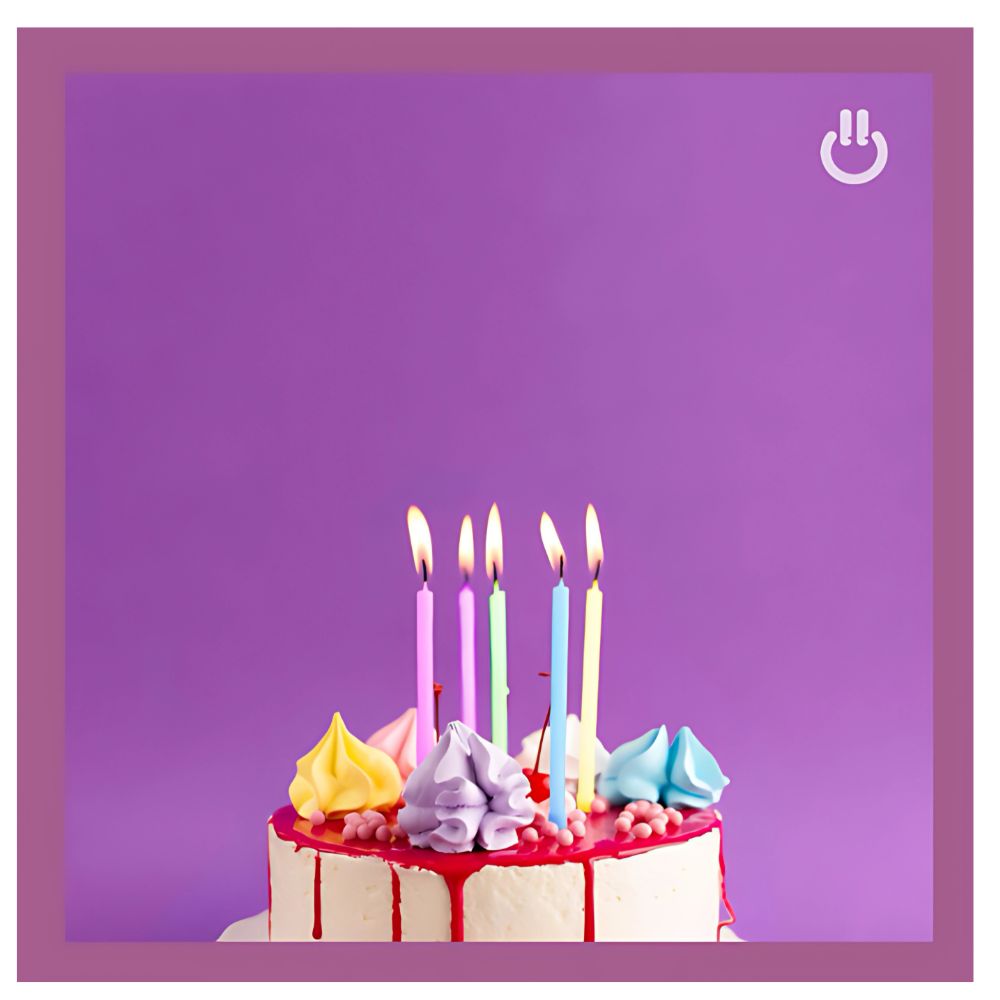 8pz Velas Arcoiris Party Is On Multicolor Cumpleaños Pastel