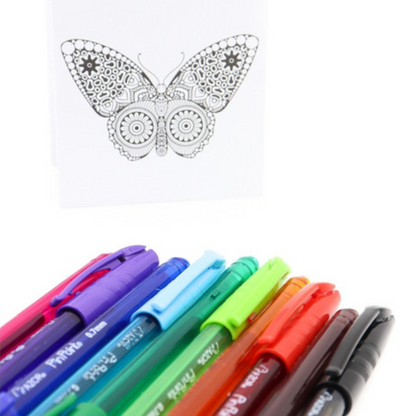 Plumas Boligrafos Azor Pin Point Punto Fino Colores Mixtos 10 Piezas