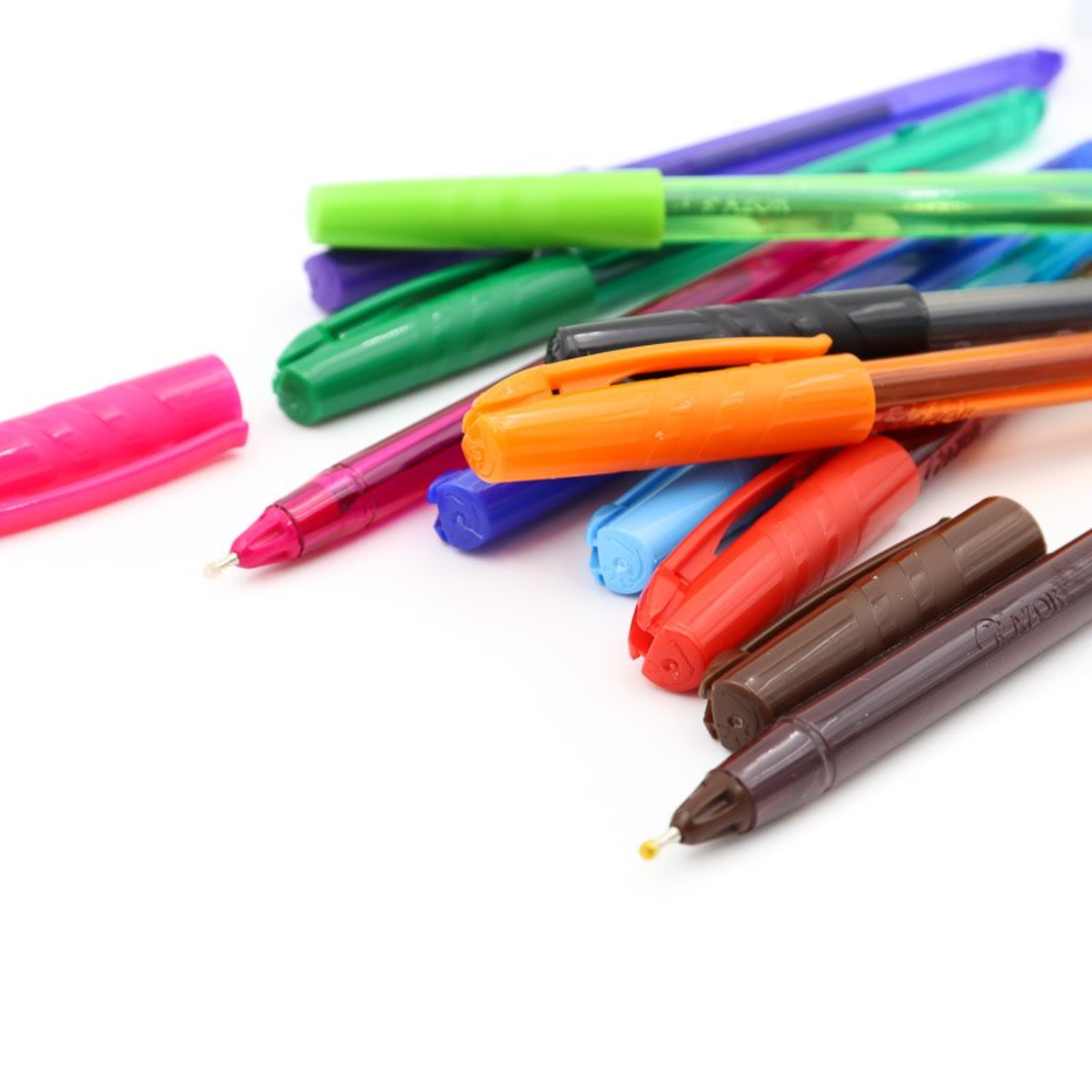 Bolígrafos Plumas Azor Pin Point Mandala Colores 0.7mm 10 Piezas