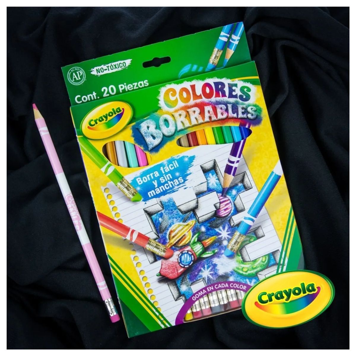 Lápices De Colores Crayola Borrables Fácil Borrado 20 Piezas