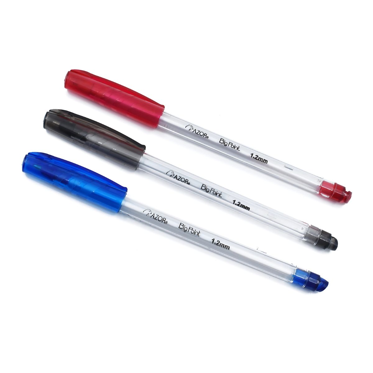 10 Boligrafos Big Point 1.2mm Azor Punta Gruesa Colores