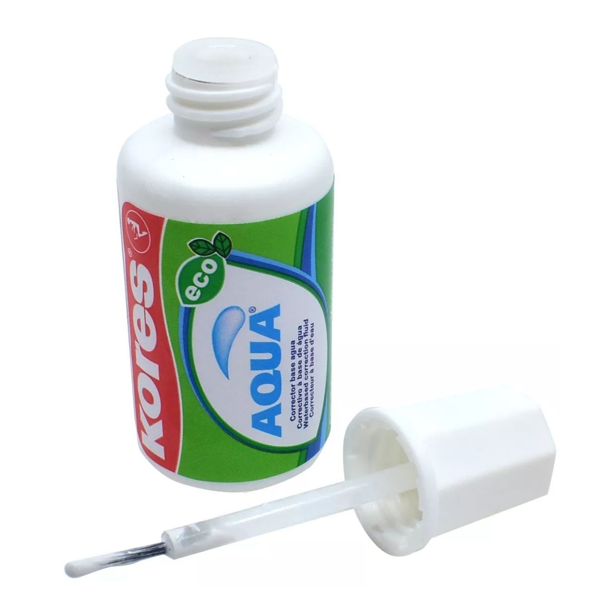 10 Correctores Liquidos Kores Aqua Ecologico Brocha 20ml C/u Kores