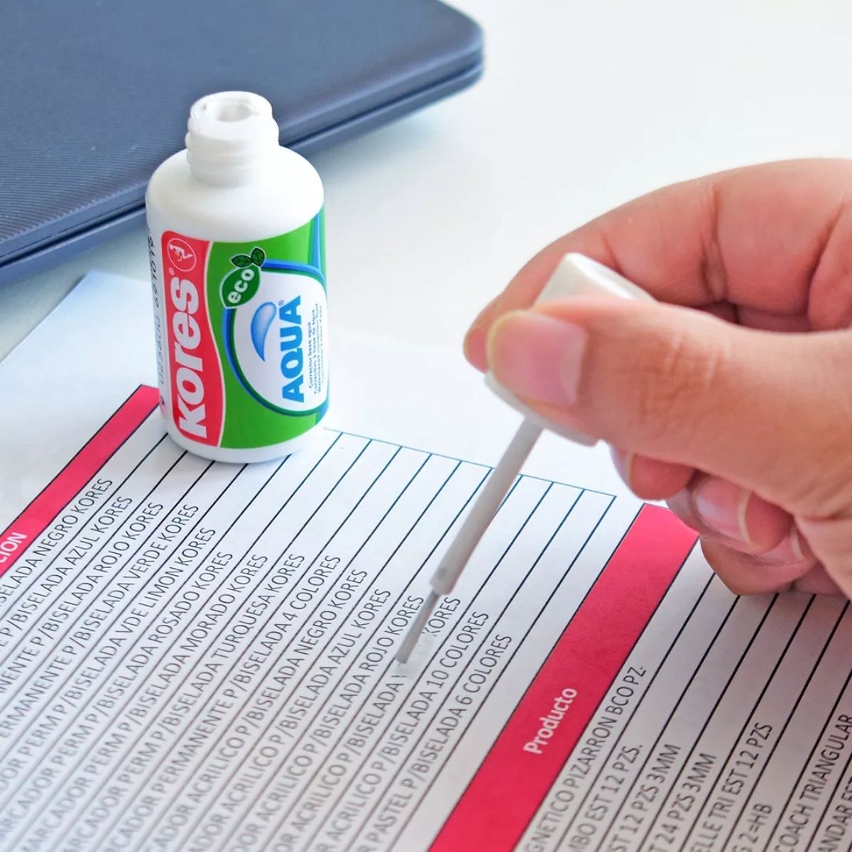 10 Correctores Liquidos Kores Aqua Ecologico Brocha 20ml C/u Kores