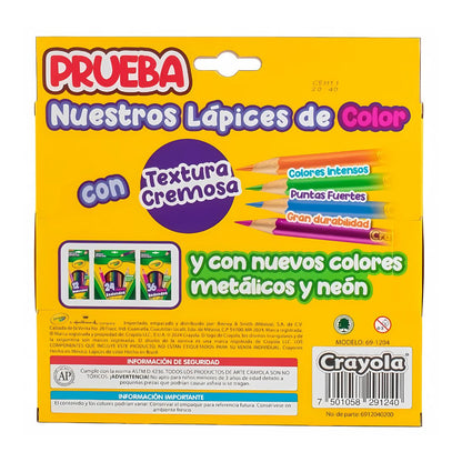 12 Crayones Jumbo Colores + 4 Lapices Color Crayola 16 Pzs