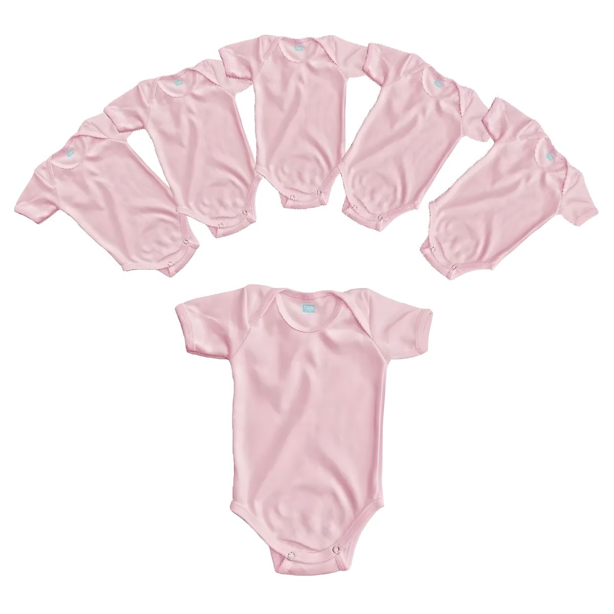 6pz Pañalero Rosa Ropa Bebé Niño Niña Manga Larga y Corta