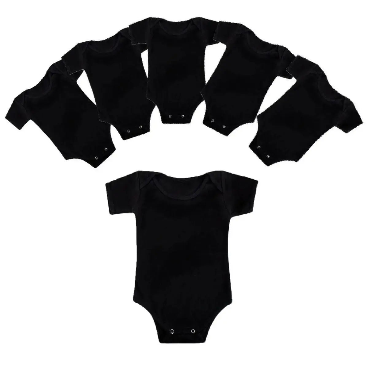 Pañalero NEGRO Manga Corta Talla 3 Meses 6 PIEZAS - Ramoncito - detalle