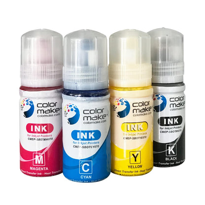 Pack 4 Botes Tinta Sublimar Sublimacion 70ml Color Make