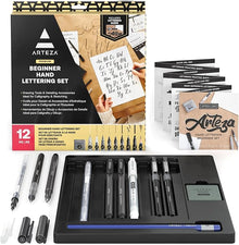 Set 12 Pz Lettering Caligrafia Arteza Principiante