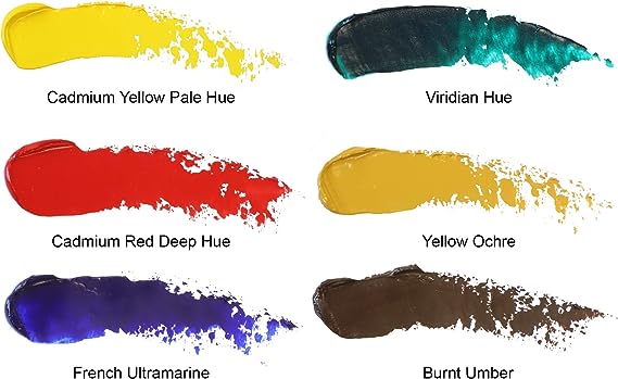 Juego 6 Pinturas Al Óleo Winton 21 Ml Winsor & Newton