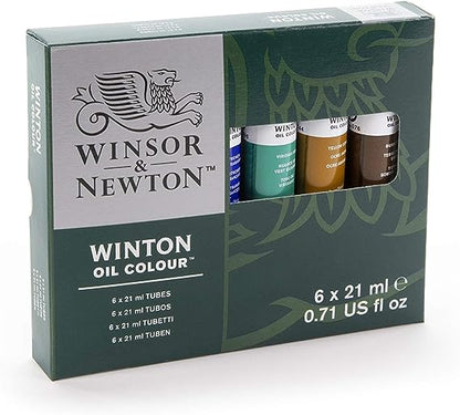 Juego 6 Pinturas Al Óleo Winton 21 Ml Winsor & Newton