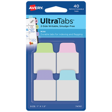 40pz Ultra Tabs Mini Avery Colores Pastel Reposicionables