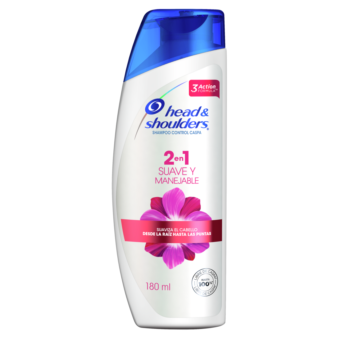 Shampoo Head & Shoulders 2en1 Suave Y Manejable 180ml