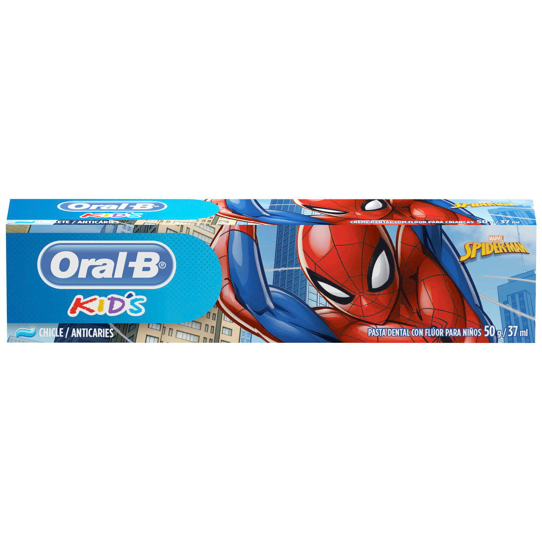 Pasta Dental Para Niños Oral-b Kids Spiderman 37ml Chicle
