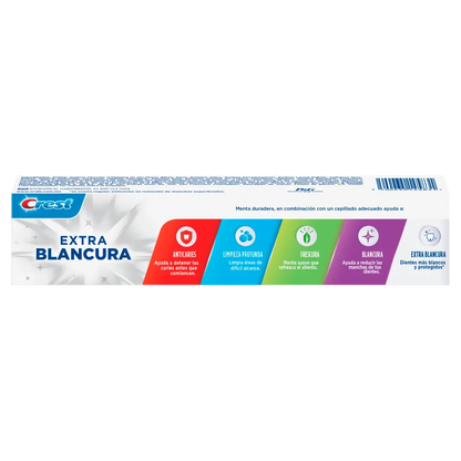 Pasta Dental Crest Extra Blancura 75ml Blanqueamiento Diente - P&amp;G - empaque