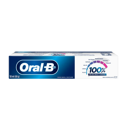Pasta Dental Oral B 100% 50 Ml Proteccion Esmalte Menta - KCTS