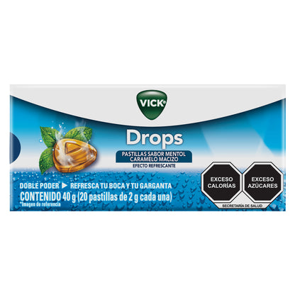Vick Drops Pastillas Sabor Mentol Caramelo Macizo