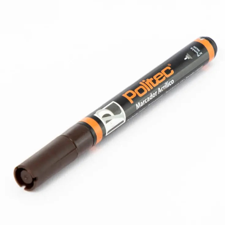 POLITEC - Marcador acrílico 2mm Elegir Color Sombra café 304 - Politec