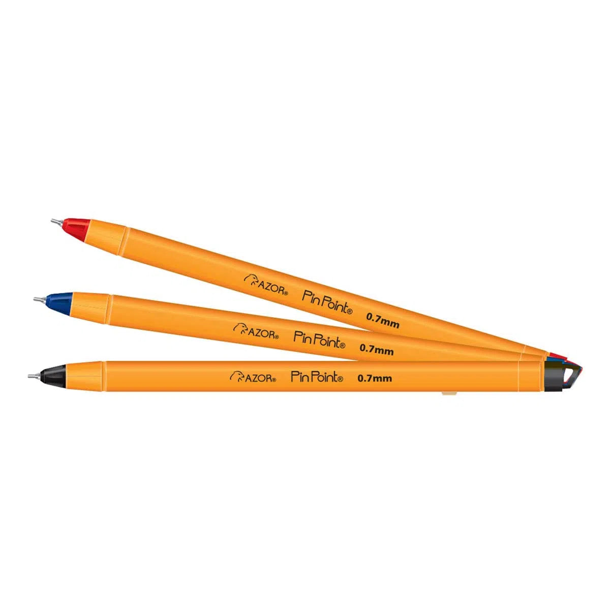 Bolígrafos Plumas Azor Pin Point Fino Punta Aguja 0.7mm 12 Piezas Elige Color - MarchanteMX