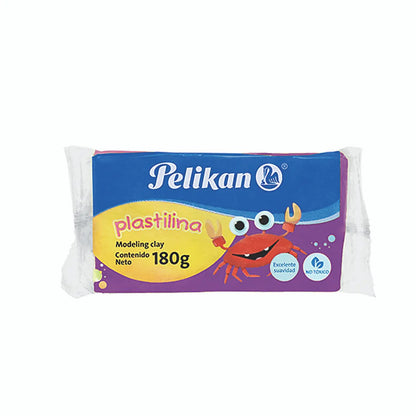 Barra Plastilina Marqueta Pelikan 180g Moldear Elegir Color Violeta - Pelikan - uso