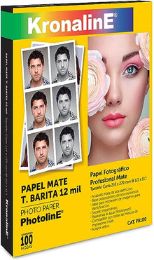 Papel Fotográfico Barita Mate Carta 100h Kronaline Pb100