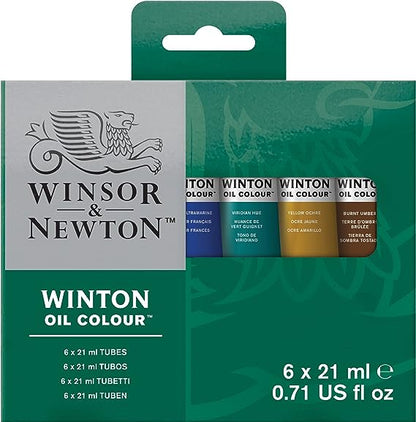 Juego 6 Pinturas Al Óleo Winton 21 Ml Winsor & Newton