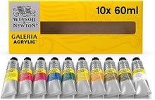 Set 10 Pinturas Acrílica Galeria Tubo 60ml Winsor & Newton