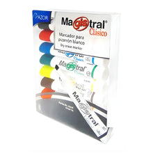 5 Pack 8 Marcadores Pizarron Magistral Clasico 6mm Azor Colores