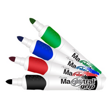 Marcadores Azor Pizarron Blanco Magistral Grip Bala 4mm 4 Piezas