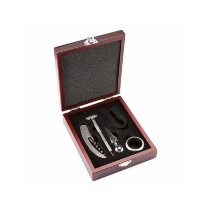 Set Vinos Promoopcion Colores Caja Madera Cerrojo Elegante