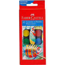 Acuarelas Infantil Faber Castell 24mm Estuche 12 Pz - MarchanteMX