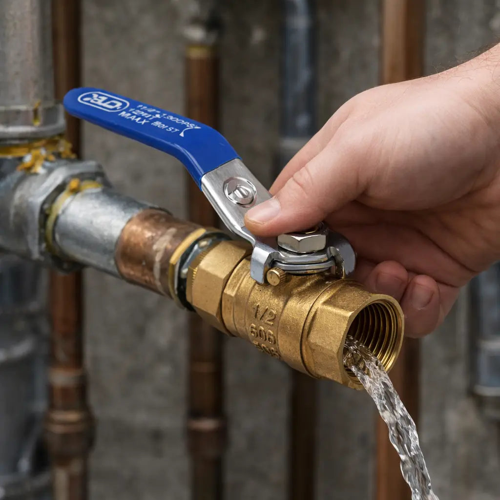 Valvula Esfera Roscable h*h 3/4" 300 psi Palanca CNX Herramientas INNER - CNX - vista lateral
