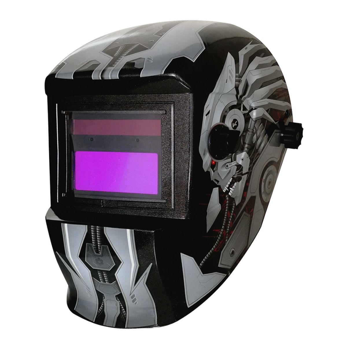 Careta Soldar Electronica Robot Argos Ajuste Tipo Matraca