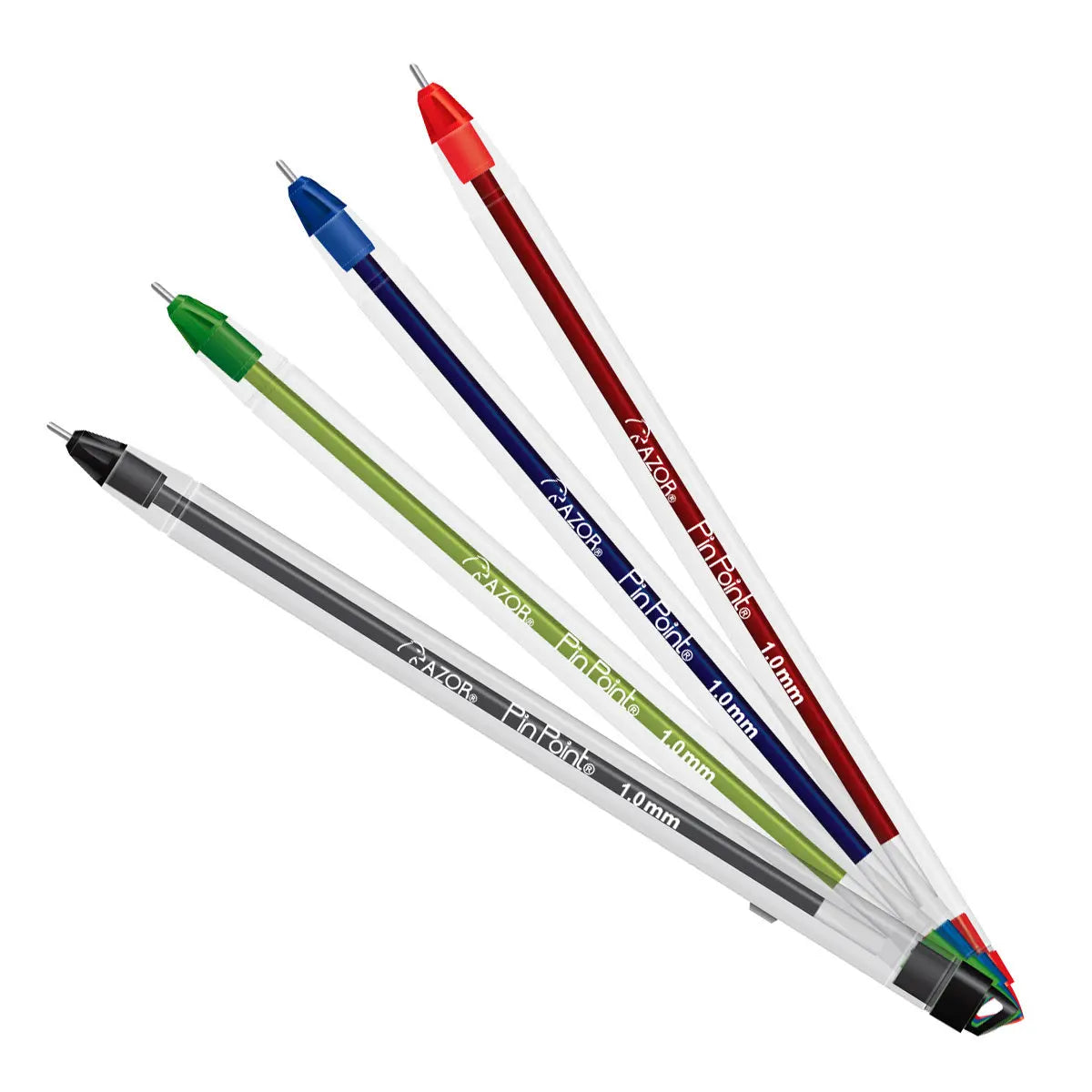 Plumas Azor Pin Point Colores Punto Mediano 1mm 36 Piezas Pin Point
