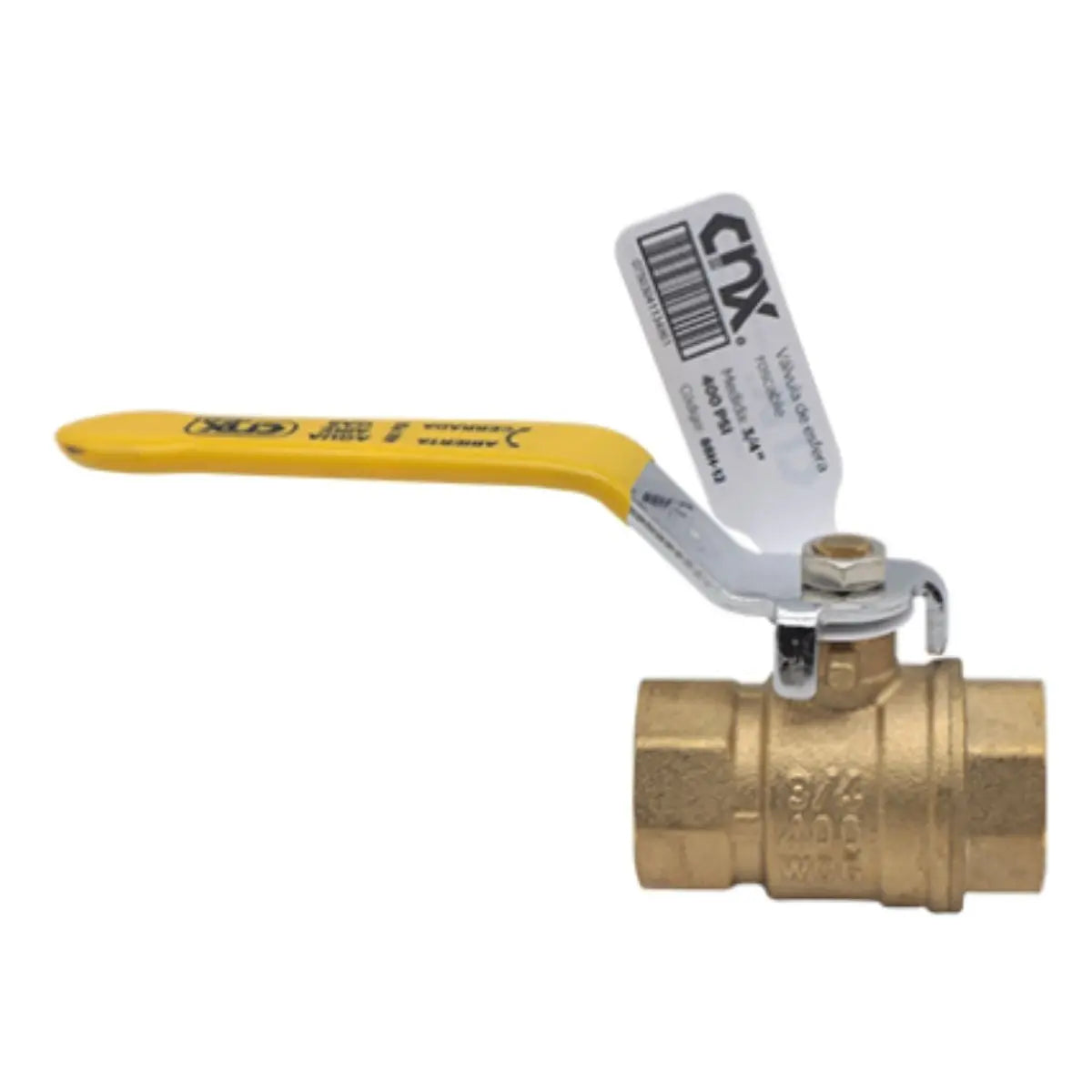 Valvula Esfera Roscable CNX H*H 3/4" 400 psi Palanca CNX