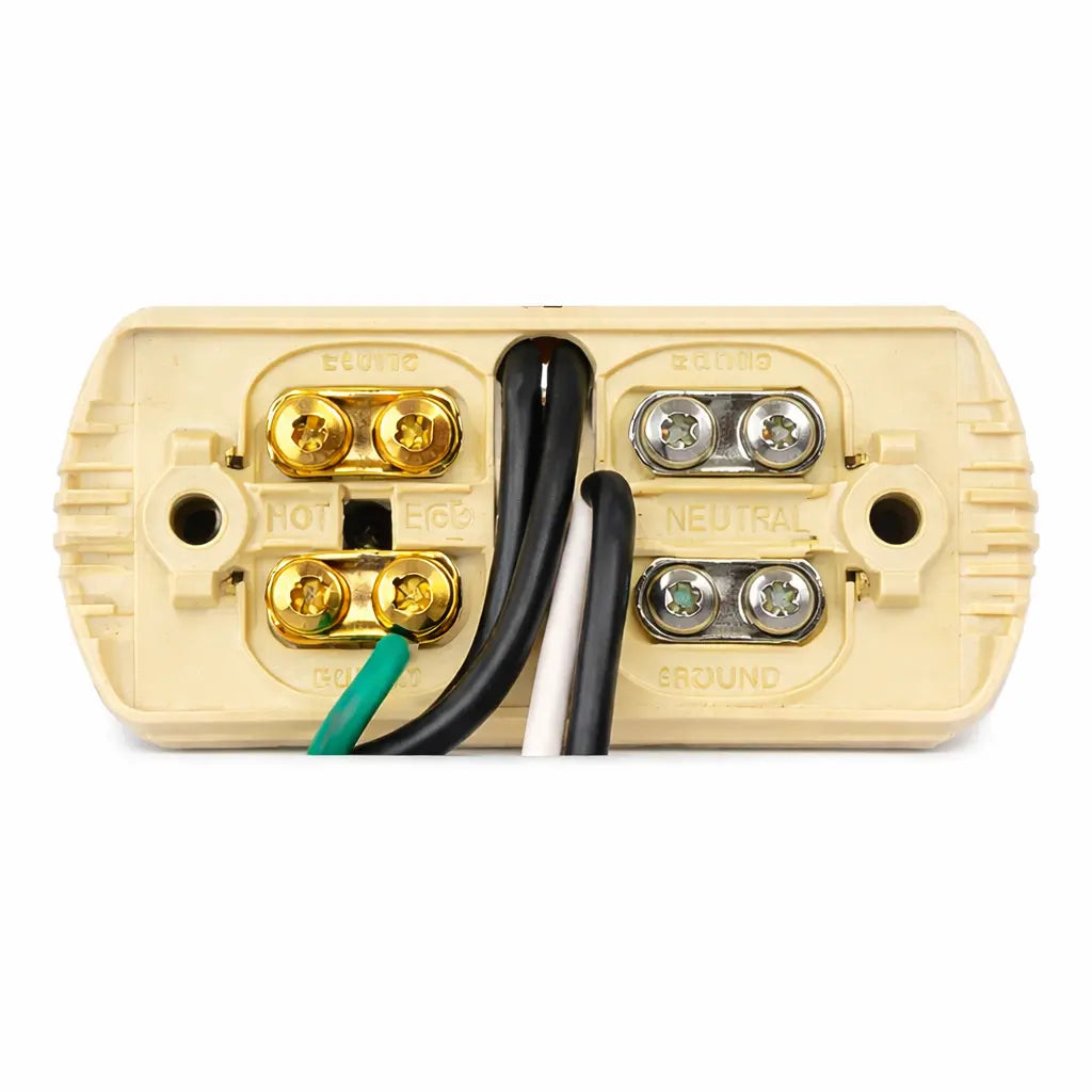 Contacto Duplex Visible Con Tierra De Baquelita Marfil CNX CNX