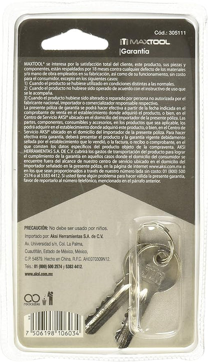 Candado Maxtool Anti‑Palanca para Cortina de Hierro